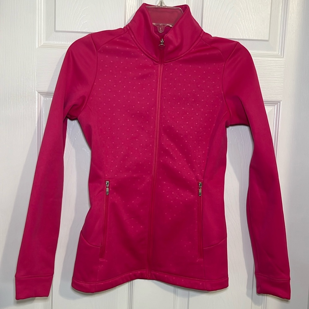 Nike Golf Tour Performance Pink Full Zip Fleece.